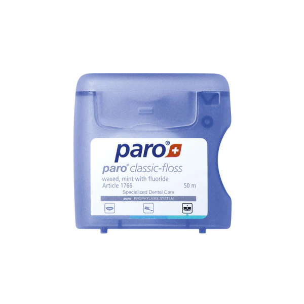 1766 paro® klasični konac za zube, obložen voskom, sa okusom mente, fluoriran 50 m