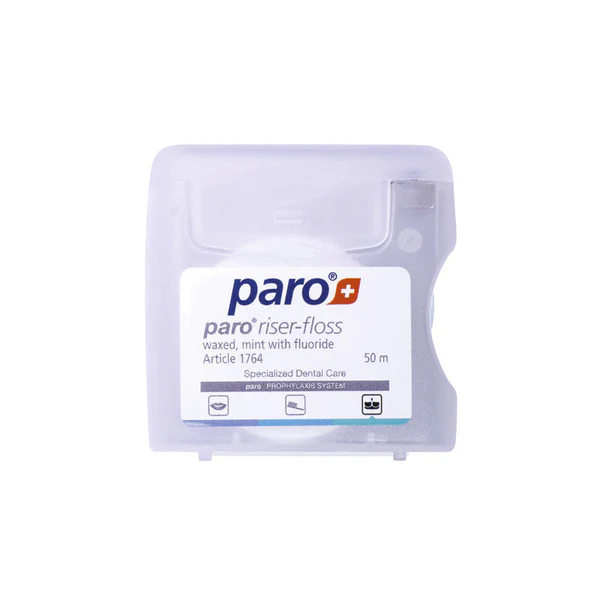 1764 paro® konac za zube, obložen voskom, menta, fluoriran, 50 m